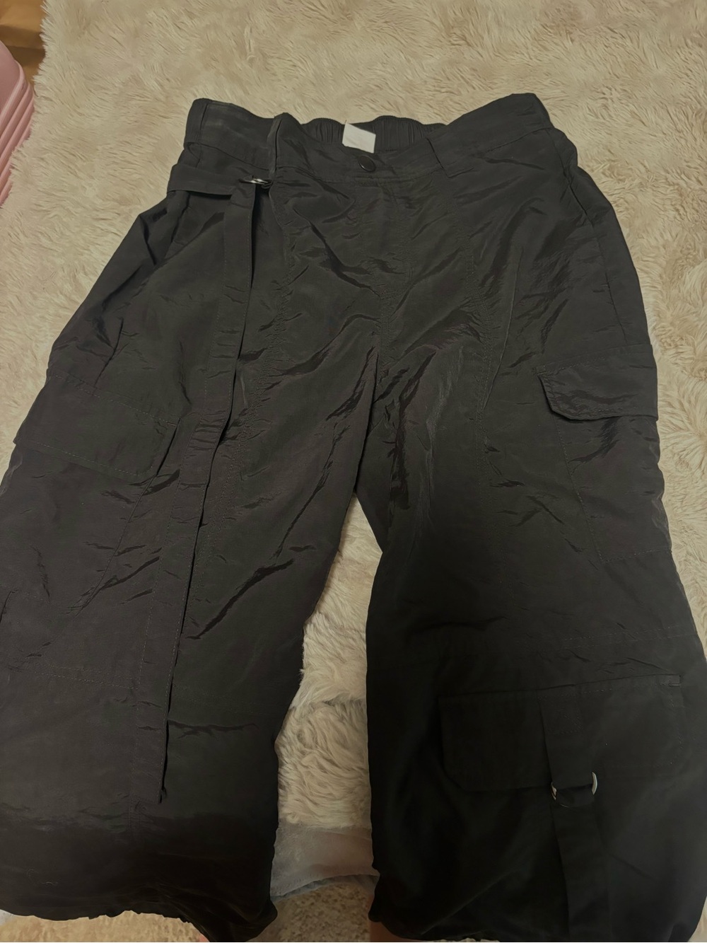 Zara cargo pants black